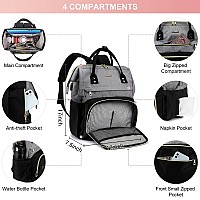 Lovevook Laptop Backpack For Women 17 Inch Waterproof Travel Backpack Pursework Nurse Bag With Usb Portcasual Business Comput