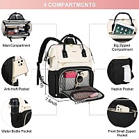 Lovevook Laptop Backpack Purse For Women 17 Inch Computer Business Stylish Backpacks Doctor Nurse Bags For Work Casual Daypac