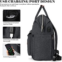 Rjeu 173 Inch Travel Laptop Backpack For Women College School Backpack With Usb Port Charging Water Resistant Casual Sturdy C