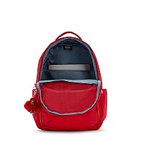 Kipling Womens Seoul 15 Laptop Backpack Durable Roomy With Padded Shoulder Straps Builtin Protective Sleeve