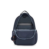 Kipling Womens Seoul 15 Laptop Backpack Durable Roomy With Padded Shoulder Straps Builtin Protective Sleeve