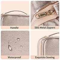 Cubetastic Toiletry Bag For Women Hanging Travel Toiletry Bag With 360 Hook 3 Compartments Makeup Organizer With Portable Hand