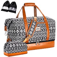 Weekender Bags For Women Travel Duffle Bag Carry On Travel Bag Overnight Bag With Shoe Compartment Toiletry Bag Large Weekend