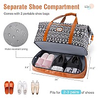 Weekender Bags For Women Travel Duffle Bag Carry On Travel Bag Overnight Bag With Shoe Compartment Toiletry Bag Large Weekend