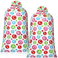 2 Pcs 70 Inches Jumbo Gift Bag Baby Shower Bags Large Oversized Plastic Gift Bags Large Gift Bag Extra Large Baby Shower Bags Wi