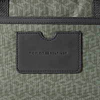 Tommy Hilfiger Mens Leo Briefcase Army Greenfaded Military One Size