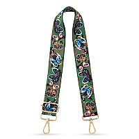 Tanosii Wide Purse Strap Adjustable Replacement Shoulder Crossbody Strap Handbag Strap Butterfly