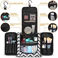 Toiletry Bag For Women Waterresistant Travel Makeup Organizer With Hanging Hook Large Travel Toiletry Bag Makeup Bag For Cos