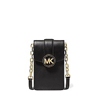 Michael Kors Carmen Small Logo Smartphone Crossbody Bag Black