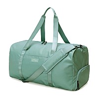 Jadyn 22 Womens Large Duffelweekender Bag With Shoe Pocket Travel Bag Sage Green