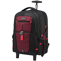 Lovevook Rolling Backpack Laptop Backpack With Wheels Waterproof Travel Backpack For Men Carry On Luggage Business Backpack Fit