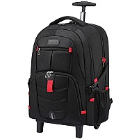 Lovevook Rolling Backpack Laptop Backpack With Wheels Waterproof Travel Backpack For Men Carry On Luggage Business Backpack Fit