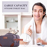 Eccliy 6 Set Groomsmen Gifts Men Toiletry Bags Mens Travel Shaving Kit Bag Bathroom Bag Water Resistant Toiletry Case For Weddi