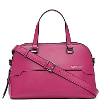 Calvin Klein Jasper Double Compartment Satchel Raspberry Radiance