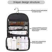 Sxosyo Toiletry Bag For Women Hanging Travel Cosmetic Bags Pu Leather Travelling Accessories Makeup Organizer Waterproof Bathroo