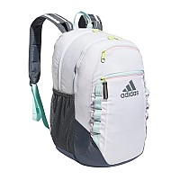 Adidas Excel 6 Backpack Whitesemi Flash Aqua Blueorchid Fusion Purple One Size