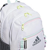 Adidas Excel 6 Backpack Whitesemi Flash Aqua Blueorchid Fusion Purple One Size