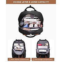 Lovevook Laptop Backpack For Womenvintage Work Business Travel Backpack With Usb Charging Portteacher Doctor Nurse Computer Ba