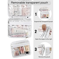 Hanging Toiletry Bag Clear Travel Toiletry Bag With Detachable Tsa Approved Small Clear Bag Airline 311 Carry On Compliant Ba