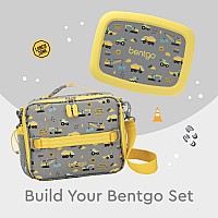 Bentgo Kids Lunch Bag Durable Doubleinsulated Lunch Bag For Kids 3 Holds Lunch Box Water Bottle Snacks Easyclean Wat