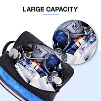 Bagsmart Large Toiletry Bag For Men Valentines Day Gifts Travel Organizer Hanging Dopp Kit Water Resistant Shaving Bag For Bat