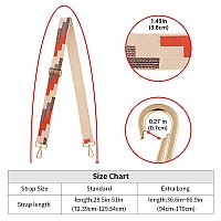 Nefelibata Purse Strap2 Wide Shoulder Strap Adjustable Replacementmultipattern Crossbody Canvas Bag Handbag Belts For Unisex