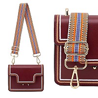 Wide Shoulder Strap Extra Long Adjustable Replacement Belt Guitar Style Crossbody Bag Handbag Strap Multicolor Canvas Straps