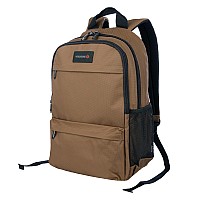 Wolverine Lightweight Water Resistant Rugged Laptop Backpack For Travel Or Work Slimlinechestnut 27L