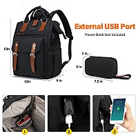 Lovevook Laptop Backpack For Women Teacher Nurse Bag Work Travel Computer Backpacks Pursewater Resistant Daypack With Usb Char