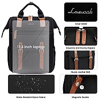 Lovevook Laptop Backpack For Women Teacher Nurse Bag Work Travel Computer Backpacks Pursewater Resistant Daypack With Usb Char