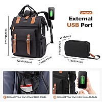 Lovevook Laptop Backpack For Women Teacher Nurse Bag Work Travel Computer Backpacks Pursewater Resistant Daypack With Usb Char