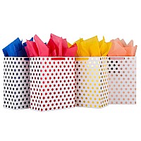 Suncolor 4 Pack 16 Extra Large Gift Bags With Tissue Paper