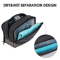 Wandf Travel Toiletry Bag For Men Large Toiletries Shaving Bag Water Resistant Hanging Dopp Kit Travel Accessories Bag For Women