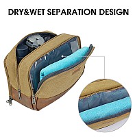 Wandf Travel Toiletry Bag For Men Large Toiletries Shaving Bag Water Resistant Hanging Dopp Kit Travel Accessories Bag For Women