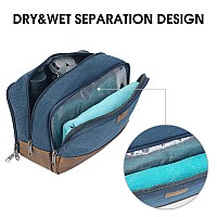 Wandf Travel Toiletry Bag For Men Large Toiletries Shaving Bag Water Resistant Hanging Dopp Kit Travel Accessories Bag For Women