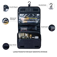 Lcsmaokin Large Capacity Toiletry Bag Travel Bag With Hanging Hook For Men And Women Waterproof Travel Cosmetic Bag Bathroom Sto