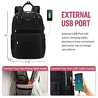 Lovevook Laptop Backpack For Women 156 Inch Laptop Bag With Usb Port Fashion Waterproof Backpacks Teacher Nurse Stylish Travel