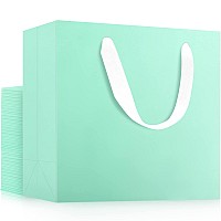 Eusoar Small Blue Gift Wrap Bags 30 Pack 86X39X7 Inches Shopping Bags With Handles Bulk Merchandise Retail Wrapping Bags For