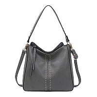 Montana West Hobo Bag For Women Designer Ladies Bucket Purse Totes Handbags Chic Shoulder Bagmwc128Gy