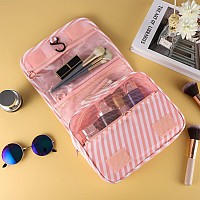 Pengxiaomei Toiletry Bag Waterproof Hanging Cosmetic Bag Portable Travel Makeup Pouch Bathroom Bag Stocking Stuffers For Women