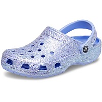 Crocs Unisex Classic Sparkly Clog Metallic And Glitter Shoes Moon Jelly 12 Men14 Women