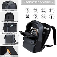 Hanke Carry On Backpack Travel Laptop Backpack For Men Women Durable Rucksack Weekender Bag Daypackgraphite Black