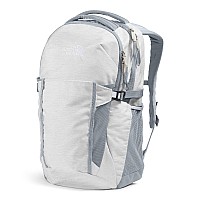 The North Face Womens Pivoter Everyday Laptop Backpack Tnf White Metallic Mlangemid Grey One Size