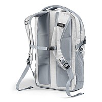 The North Face Womens Pivoter Everyday Laptop Backpack Tnf White Metallic Mlangemid Grey One Size