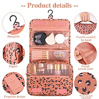 Pengxiaomei Toiletry Bag, Waterproof Hanging Cosmetic Bag Portable Travel Makeup Pouch Multi-Function Handle Travel Toiletry Bag Organizer With Hook For Women Girls