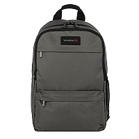 Wolverine Lightweight Water Resistant Rugged Laptop Backpack For Travel Or Work Slimlinegunmetal 27L