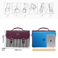 Lovevook Computer Bag Laptop Bag For Women Cute Laptop Messenger Bag For Work Collegewine Red