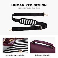 Lovevook Computer Bag Laptop Bag For Women Cute Laptop Messenger Bag For Work Collegewine Red