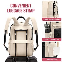 Lovevook Laptop Backpack For Women Men 156 Inch Laptop Bag With Usb Port Fashion Waterproof Backpacks Teacher Nurse Stylish Tra