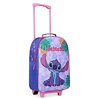 Disney Stitch Kids Suitcase For Girls Foldable Trolley Hand Luggage Bag Carry On Minnie Mouse Travel Bag With Wheels Cabin Bag W